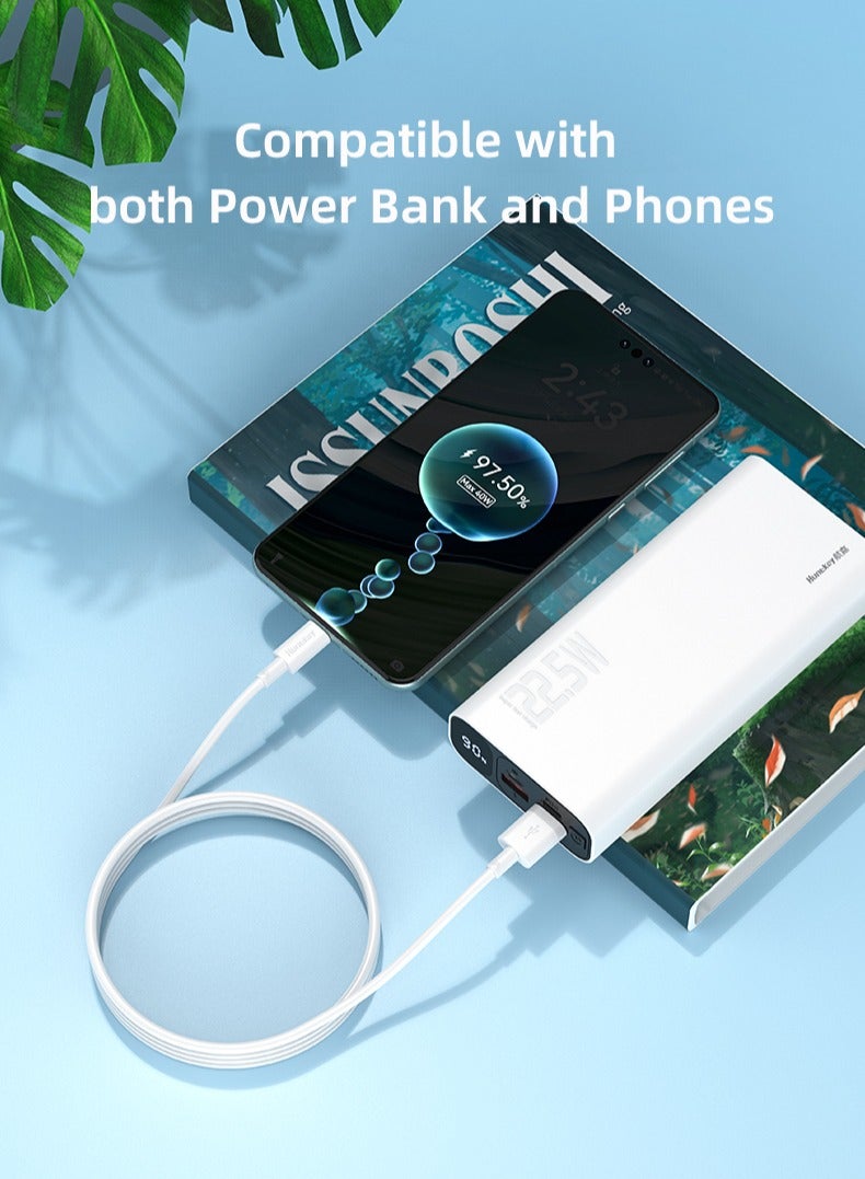 Huntkey AC01 - USBA to USB-C, TPE, iPhone 15, Sumsung, Oneplus Fast Charging Cable, Current: 5A, 1.2M - Image 2