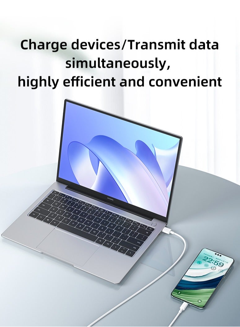 Huntkey AC01 - USBA to USB-C, TPE, iPhone 15, Sumsung, Oneplus Fast Charging Cable, Current: 5A, 1.2M - Image 4