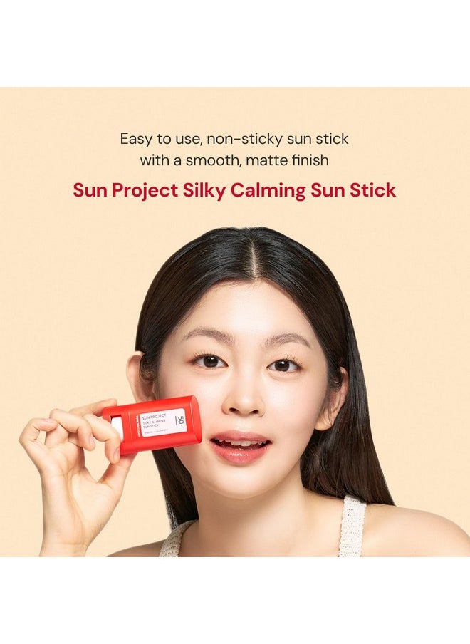 THANKYOU FARMER THANKYOU FARMER Sun Project Silky Calming Sun Stick SPF50+ PA++++, Water-Resistant, Matte Finish, Calamine and Centella Asiatica, Korean Sunscreen Stick Face, Travel Size, Korean Sunscreen for Face  - Image 2