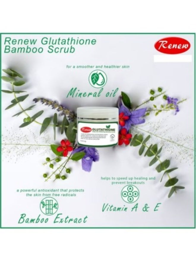 Renew Glutathione Deep Skin Whitening Bamboo Scrub - 50gm - Image 3