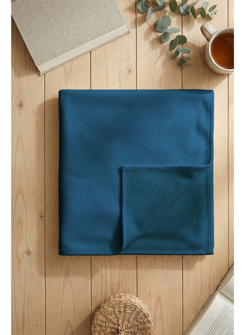 SleepLand Blue Guest and Travel Package with Mattress Pad Blanket Pillow and Storage Bag - Image 4