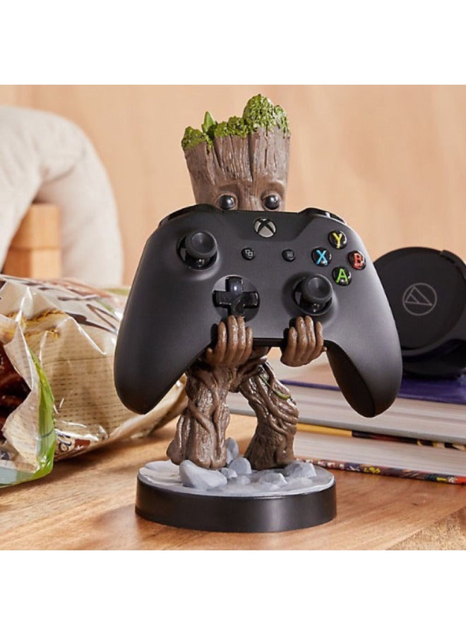 Loquat Cartoon Game Controller Stand Storage Support Bracket Handheld Phone Holder Display Decoration Digital Computer Accessories-Product Color:White Soldier - Image 5