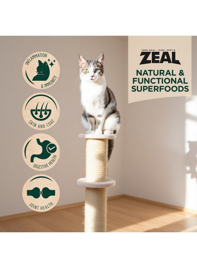 ZEAL Canada Air-Dried Salmon & Turkey Recipe for Cats - Superfood Omega-3 Rich, Dual-Protein, Grain Free, No Fillers, Complete Nutrition (Salmon & Turkey, 14.1 oz) - Image 3