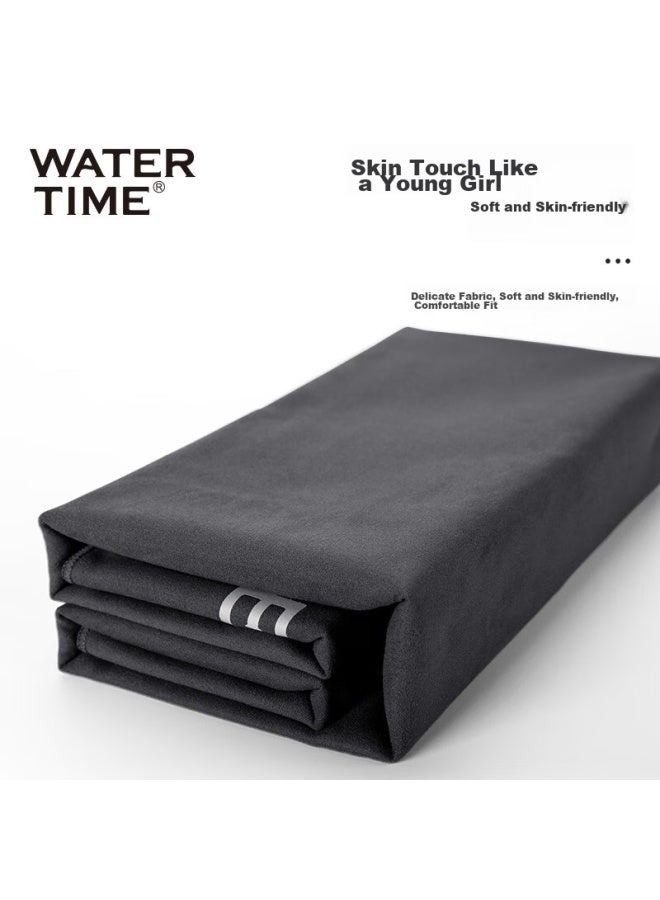Watertime/shuichuan Quick-drying Swimming Towel Cape With Hood, Fast-drying Portable Bathrobe For Women And Men, Absorbent Sports Beach Towel - Image 5