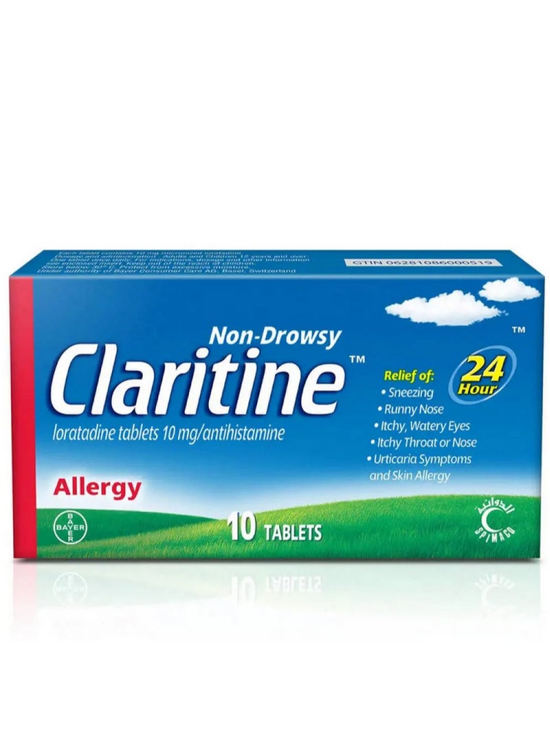BAYER Claritine 10 Mg 10 Tablets - Image 1