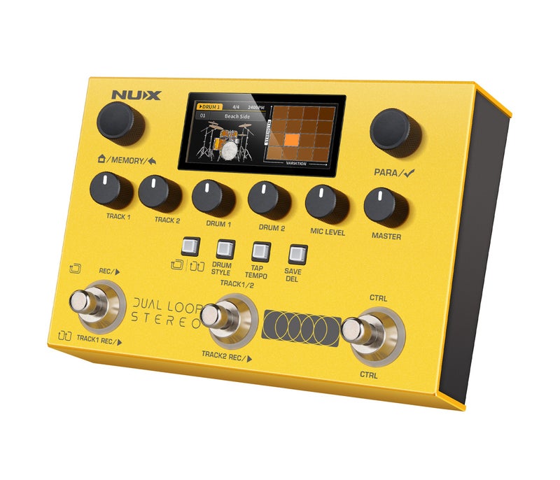 NUX Dual Loop Stereo Pedal Effects - Yellow - 3 Years Warranty - Image 1