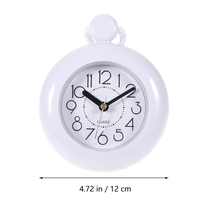 Waterproof Bathroom Wall Clock Silent No Battery Needed For Shower And Indoor Decor - Image 3