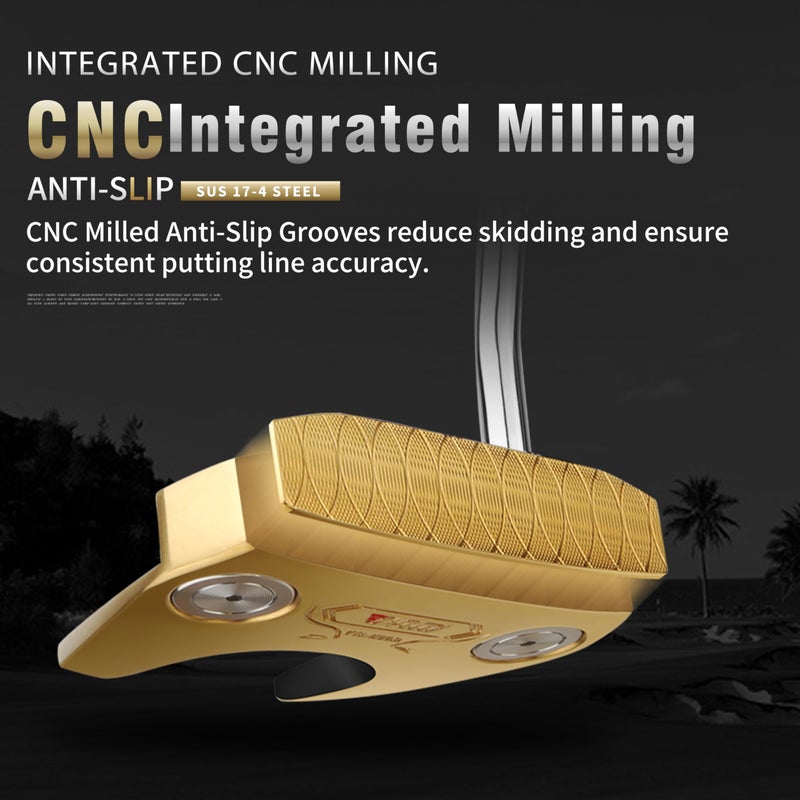 PGM TUG024 CNCâ€‘Milled Lowâ€‘CG Golf Putter with Alignment Line & Oversized Grip â€“ Tungsten Counterweight, Stainless Shaft, Menâ€™s Rightâ€‘Handed - Image 4