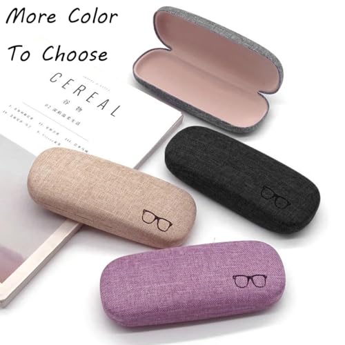 EastyGold Eyeglasses Case Eye Glasses Box Eyewear Container Protector Cover Sunglasses Bag Hard Shell Protective Pouch (Black) - Image 4