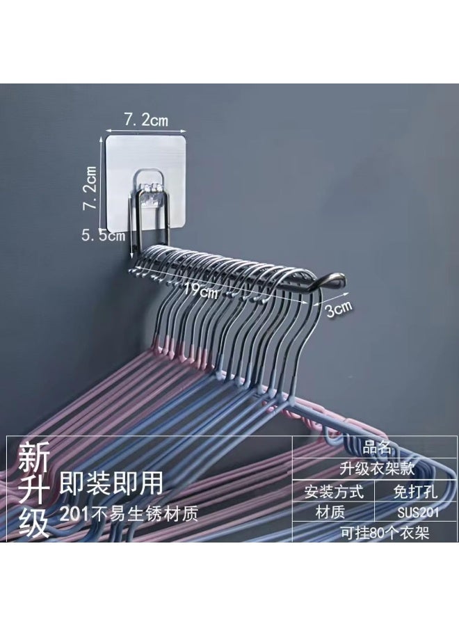 Zalcoon ZALCOON Hanger Rack-Wall Mounted Folding Clothes Hanger (19 cm long) Drying Rack for Laundry Room, Kitchen and Bathroom Closet Storage Organization (Pack of 1) - Image 2