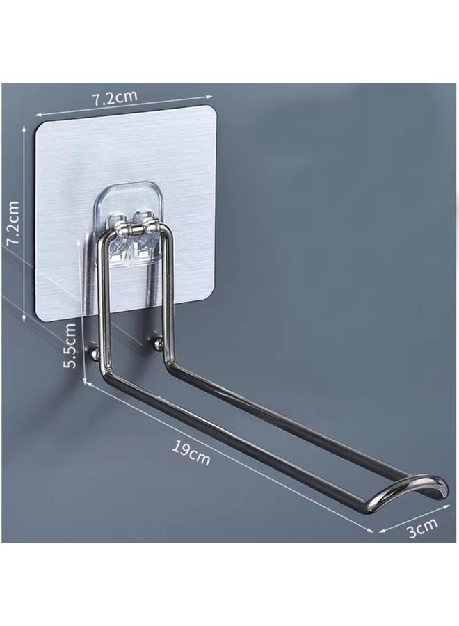Zalcoon ZALCOON Hanger Rack-Wall Mounted Folding Clothes Hanger (19 cm long) Drying Rack for Laundry Room, Kitchen and Bathroom Closet Storage Organization (Pack of 1) - Image 5