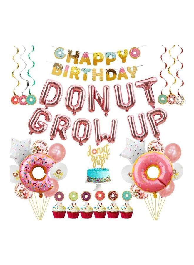 NIBEMINENT Donut Birthday Party Decoration Balloon Set - Image 1