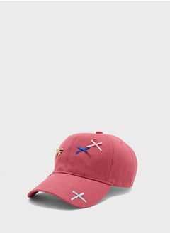 Ginger Bow Detail Curve Peak Cap  - Image 1