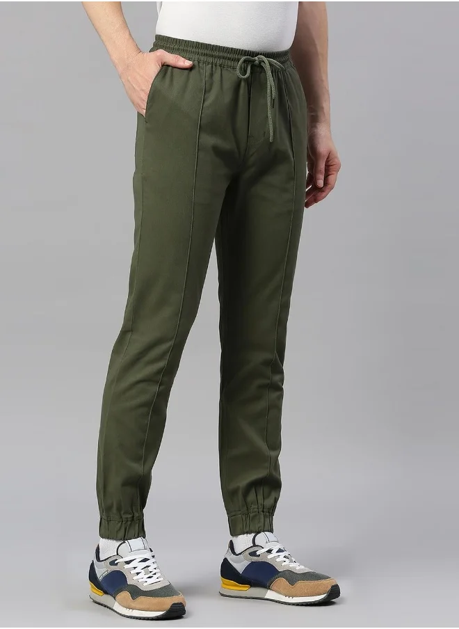 Hubberholme Light Olive Joggers For Men