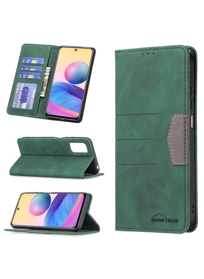 Case For Xiaomi Poco M3 Pro / Redmi Note 10 5G / 10T 5G Magnetic Splicing Leather Phone Case