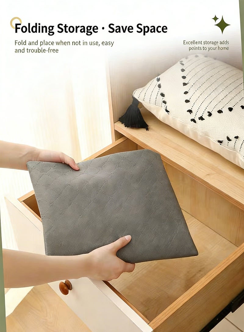 FDTY 2-Pack 75L Under Bed Storage Bins, Foldable Fabric Storage Bags with Transparent Window, Breathable Organizer for Clothes, Blankets, Comforters, Grey 39.3*19.7*5.9 in - Image 5