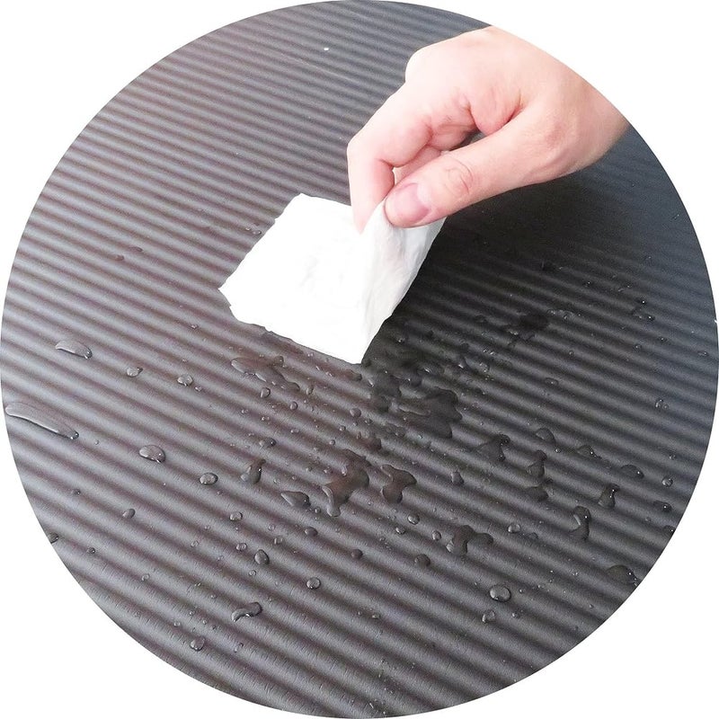 دروسا حصيرة يوغا Dorsa Non Slip بسمك 10 مم من نوع NBR، مناسبة للصالات الرياضية والمنازل، مقاس 183 × 61 سم، لون أسود - Image 4