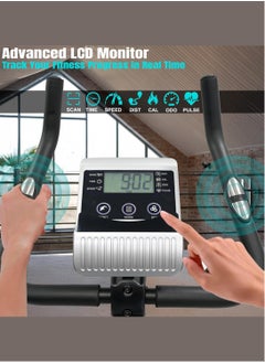 Sky Land Upright Magnetic Exercise Bike | Elegant Black & Silver Design | 8-Level Resistance | 5Kg 2-Way Flywheel | FitShow App | Digital Display | 100Kg Max User | Portable Home Gym  - Image 3