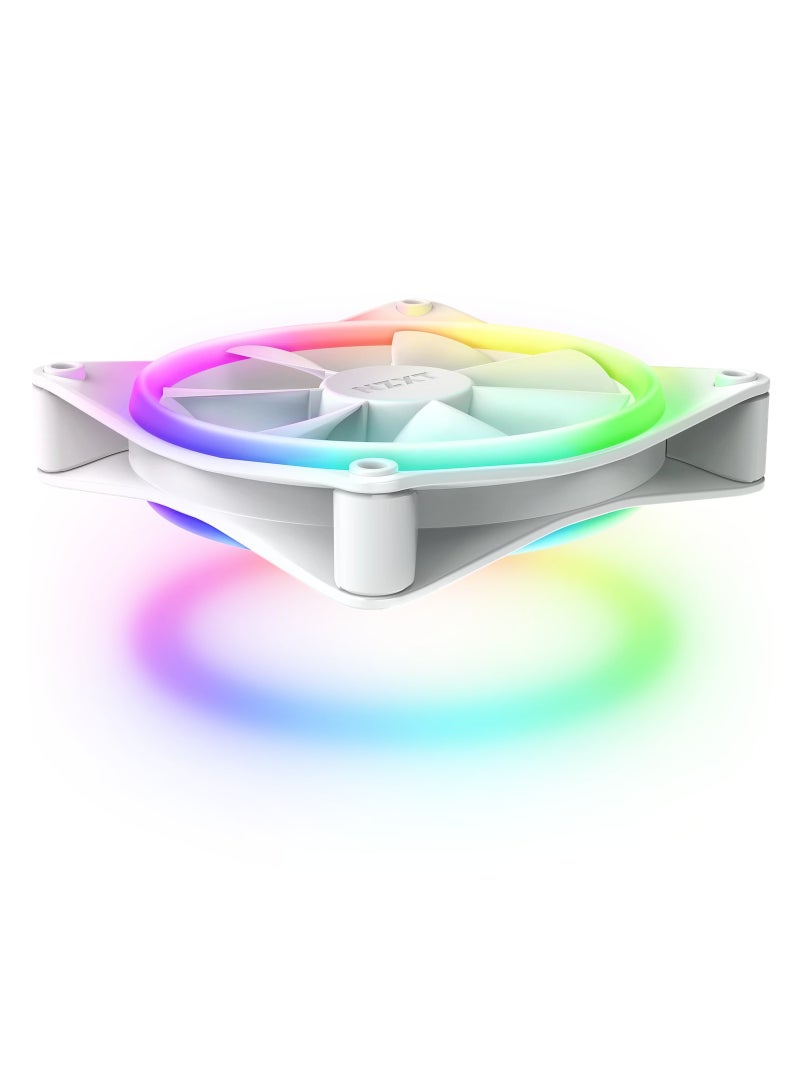 ان زد اكس تي مراوح F120 RGB DUO عبوة ثلاث قطع من إن زي إكس تي  اللون أبيض - RF-D12TF-W1 - Image 2