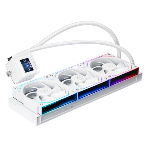 Thermalright FW360 SE ARGB V2 360mm AIO Liquid CPU Cooler 2 LCD Screen 3 x TLM12Q 120mm PWM DaisyChain Fans for AMD AM4AM5 and Intel LGA18511700 White - Image 3