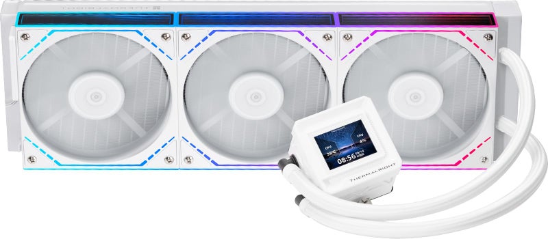 Thermalright FW360 SE ARGB V2 360mm AIO Liquid CPU Cooler 2 LCD Screen 3 x TLM12Q 120mm PWM DaisyChain Fans for AMD AM4AM5 and Intel LGA18511700 White - Image 2