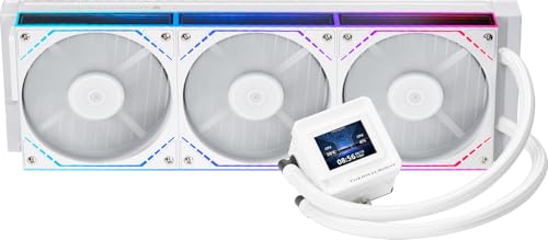 Thermalright FW360 SE ARGB V2 360mm AIO Liquid CPU Cooler 2 LCD Screen 3 x TLM12Q 120mm PWM DaisyChain Fans for AMD AM4AM5 and Intel LGA18511700 White - Image 1