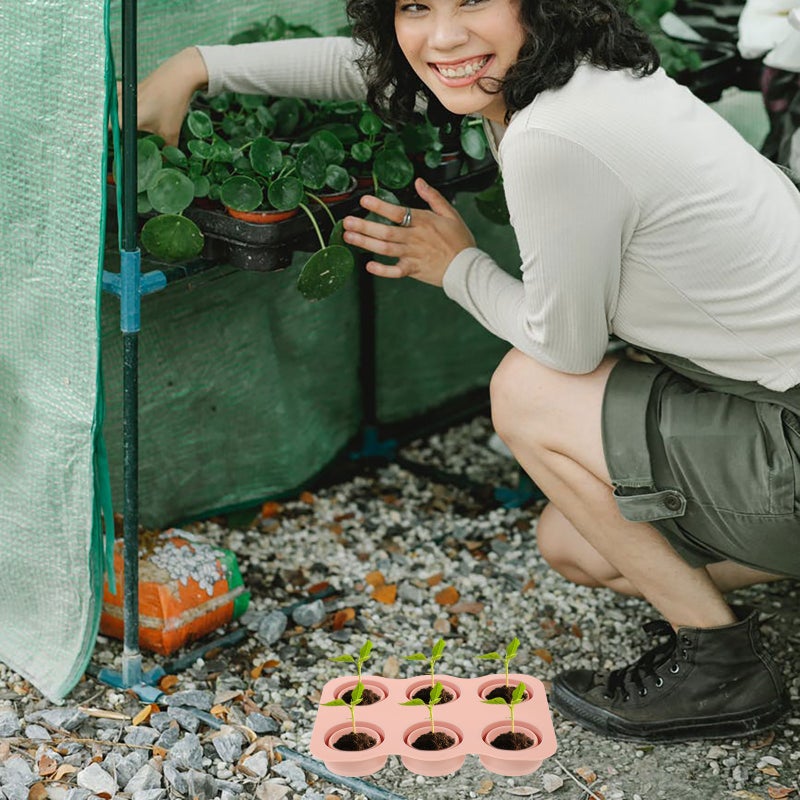 2pcs Silicone Starter Tray Greenhouse Starter Tray Gardening Germination Silicone Tray - Image 3