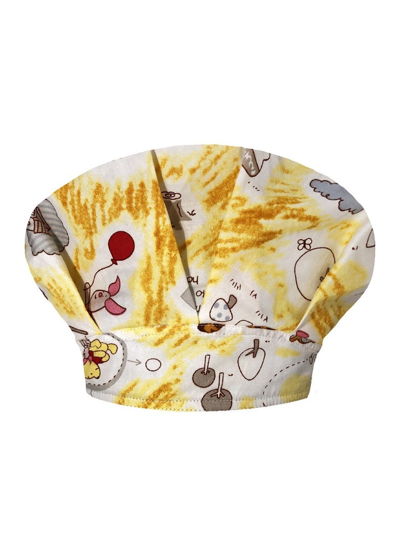 KUYING Printed Small Animal Cute Nurse Hat All Cotton Medical Work Fluffy Hat 