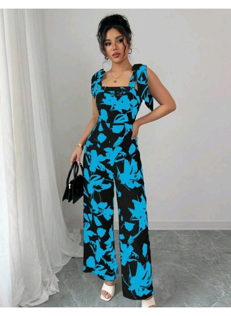 SHEIN Women's Printed Fashion Jumpsuit - Image 1