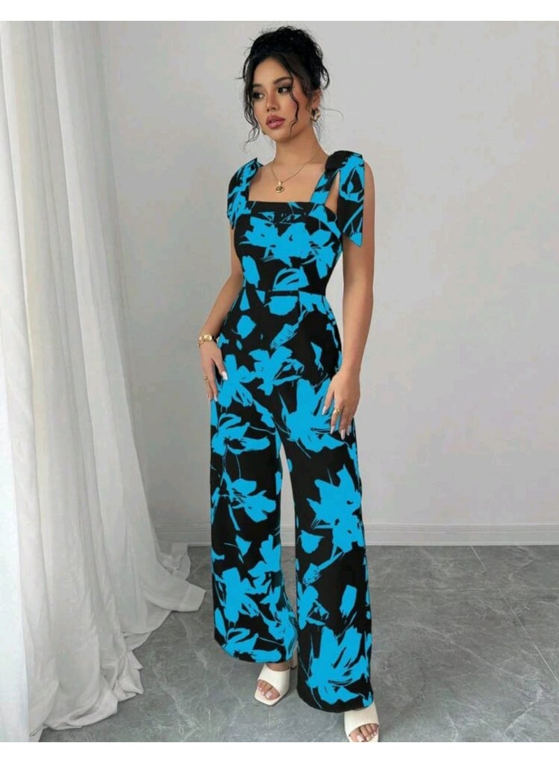 SHEIN Women's Printed Fashion Jumpsuit - Image 4