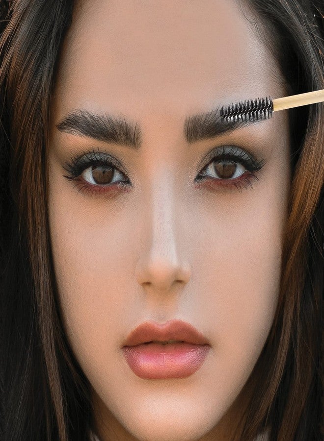 Tbestmax 500 Disposable Mascara Wands Eyelash Brush Spoolies for Eye Lash Extension Eyebrow Bamboo Stick Black - Image 5