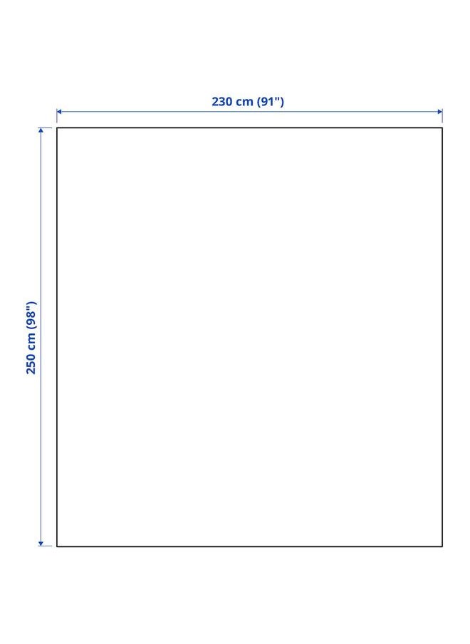 إيروريكس - مفرش سرير رمادي غامق أزرق 230X250 سم - Image 1