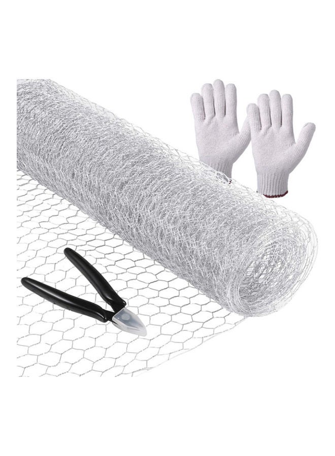 Loquat Wire Mesh Hexagonal with Compact Holes Silver - Image 2