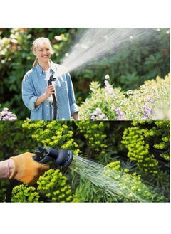 SYOSI Garden Hose 75ft,Expandable Garden Hose Pipe with 8 Modes Water Spray Gun, 12" 34" Solid Brass Fittings,Leak Proof Garden Hosepipe for Gardening, Watering and Cleaning  - Image 2