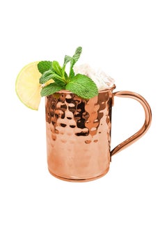 AL SANIDI Habb Al-Romman Stainless steel coffee and tea cup Coffee cup for trips and travel Coppery capacity 400 ml  - Image 2