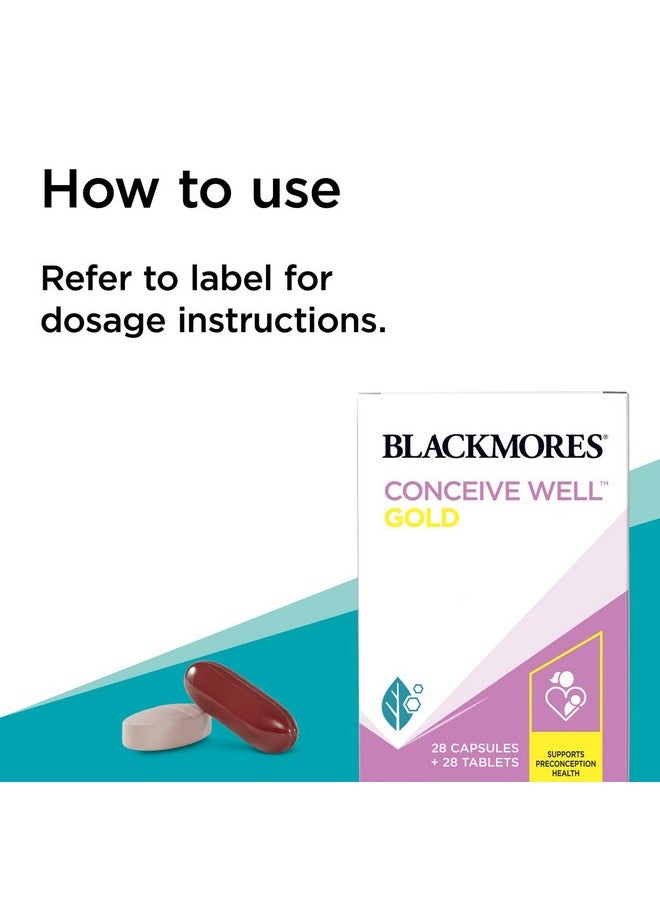 Blackmores LTD أقراص بلاكمورز كونسيف ويل جولد 28 قرصًا + 28 كبسولة  - Image 5