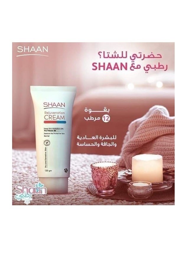 Shaan Rejuvenation Cream Dry And Sensitive Skin 120gm  - Image 3
