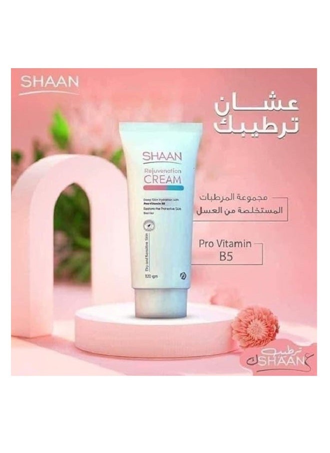 Shaan Rejuvenation Cream Dry And Sensitive Skin 120gm  - Image 4
