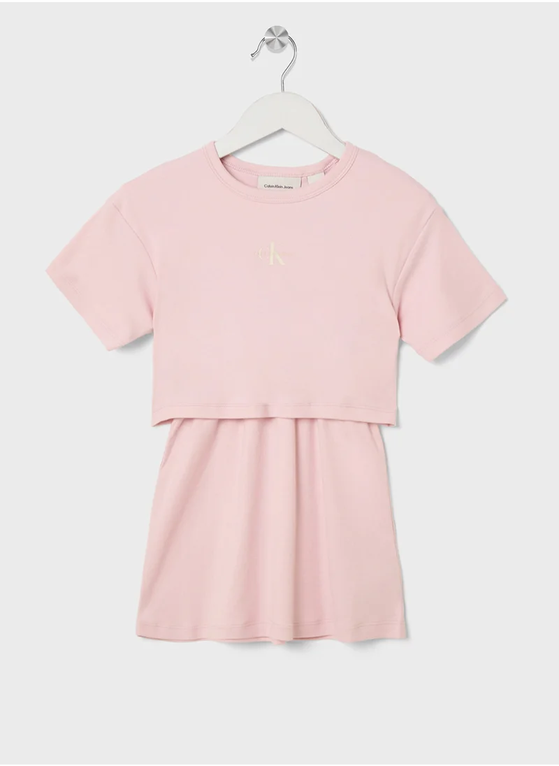 Calvin Klein Jeans Kids Logo T-Shirt & Skirt