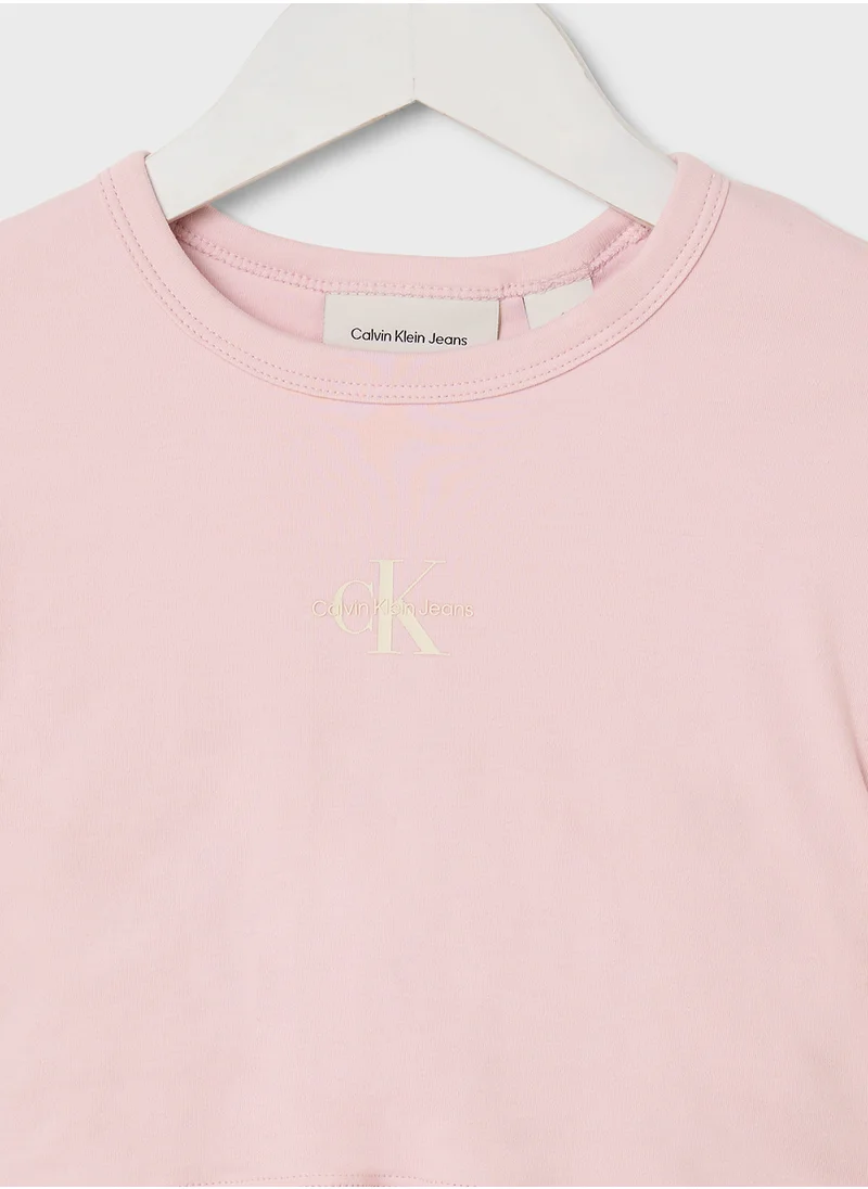 Calvin Klein Jeans Kids Logo T-Shirt & Skirt