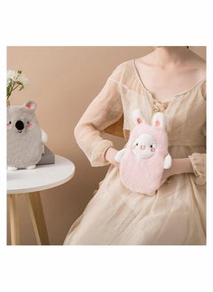 SYOSI Hand Warmer Pouch Water Filling Hand Warmer with Soft Plush Cover and Hands in Pouch Leakproof PVC Hot Water Sack for Menstrual Cramps Hands Neck Shoulder  - Image 2
