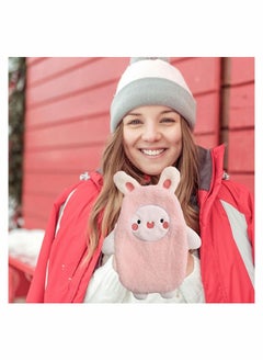 SYOSI Hand Warmer Pouch Water Filling Hand Warmer with Soft Plush Cover and Hands in Pouch Leakproof PVC Hot Water Sack for Menstrual Cramps Hands Neck Shoulder  - Image 3