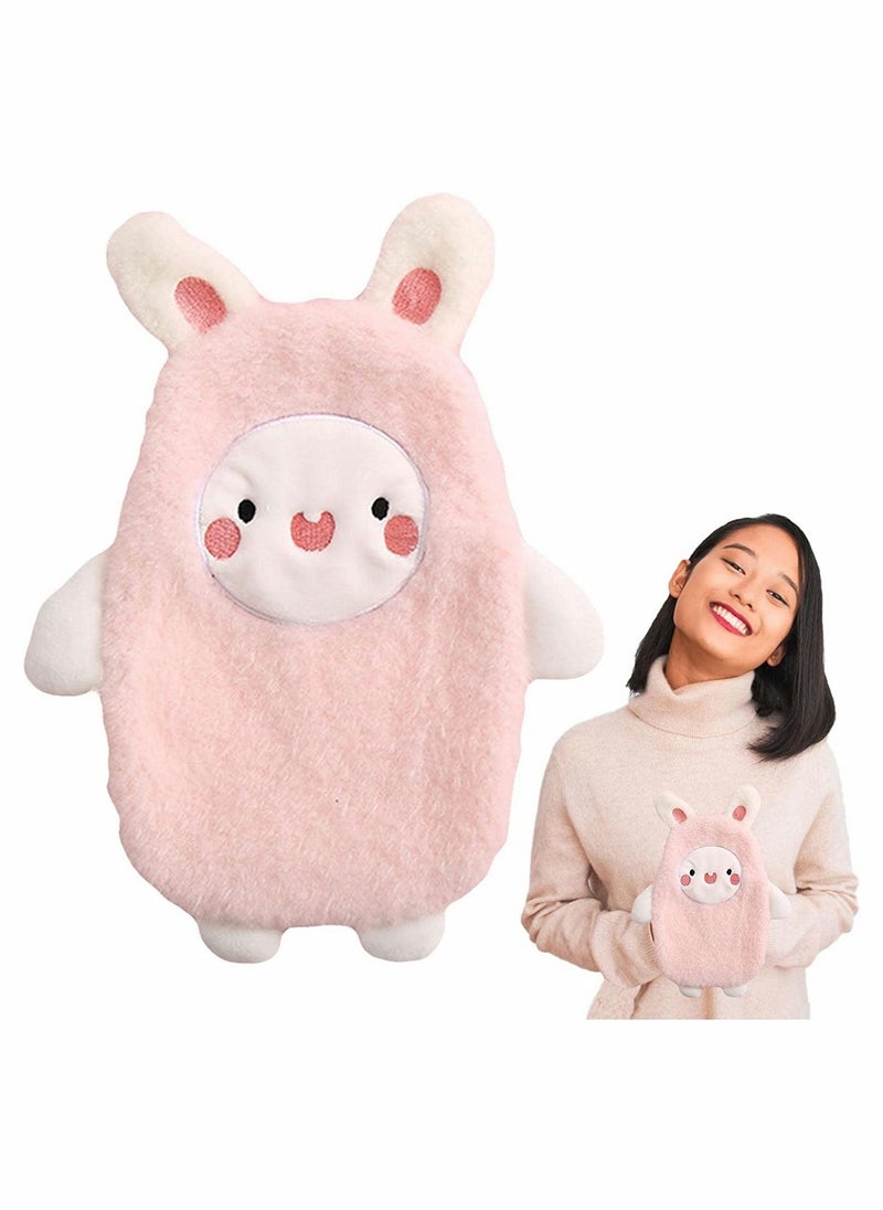 SYOSI Hand Warmer Pouch Water Filling Hand Warmer with Soft Plush Cover and Hands in Pouch Leakproof PVC Hot Water Sack for Menstrual Cramps Hands Neck Shoulder  - Image 4