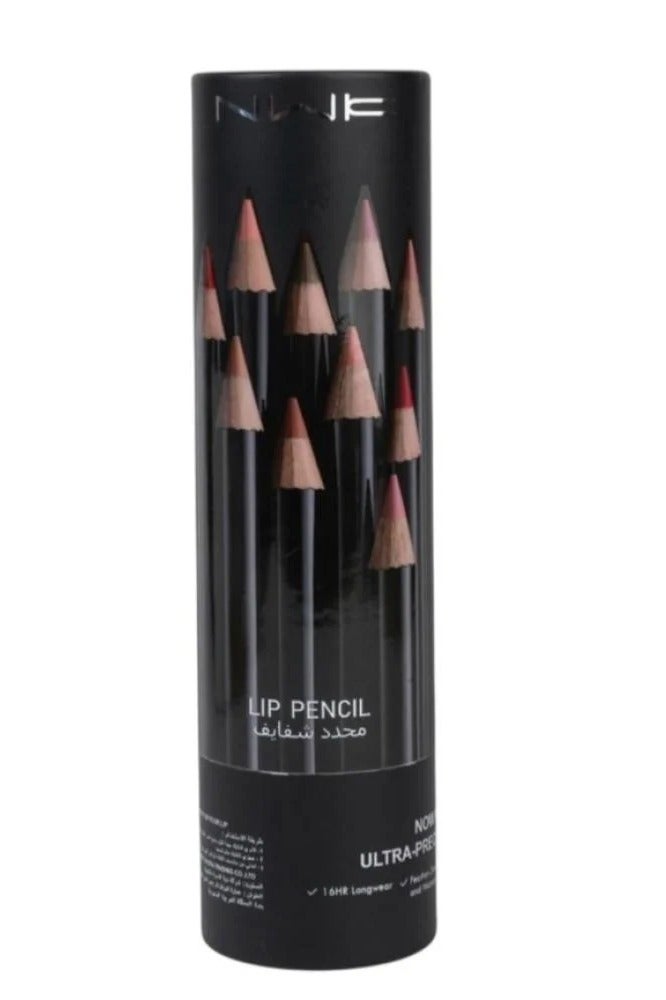 NWK 12-Piece Waterproof Lipliner Pencil Set Multicolour - Image 1