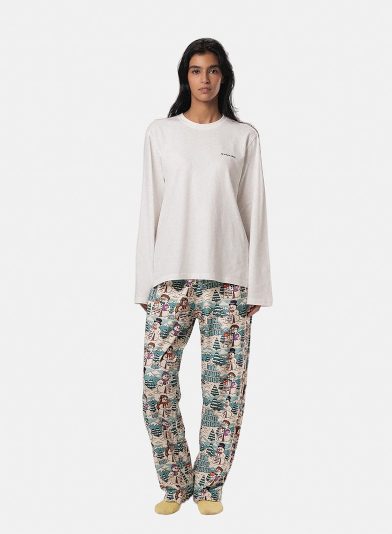 In Your Shoe Snow Dates Fluffy Pyjama Pants - Image 5
