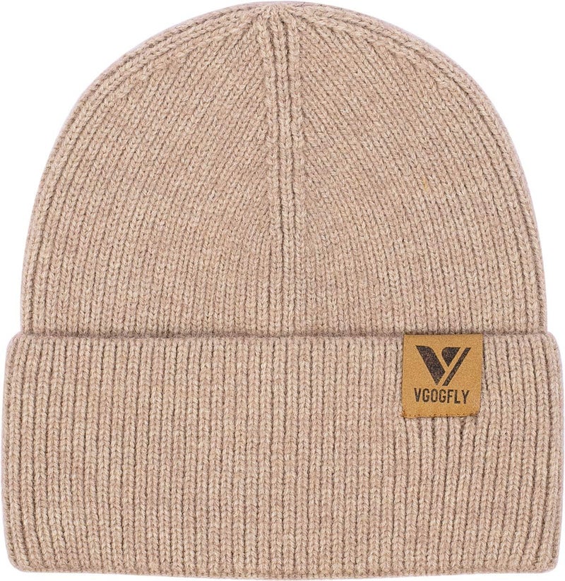 Vgogfly Beanie Men Slouchy Knit Skull Cap Warm Stocking Hats Guys Women Striped Winter Beanie Hat Cuffed Plain Hat - Image 2