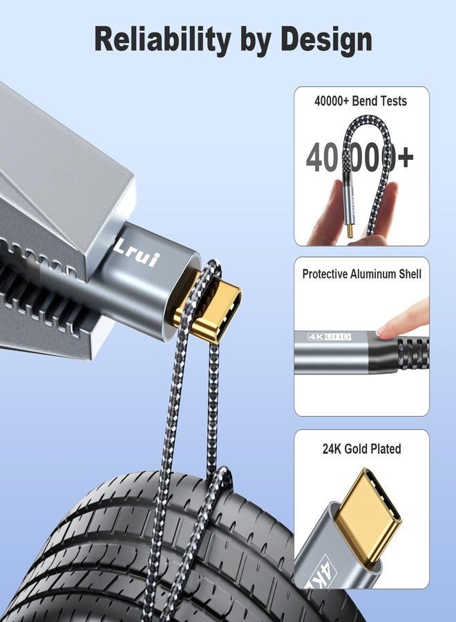 LDLrui USB C Cable [3FT, 2-Pack] 20Gbps High-Speed Data Transfer, 4K UHD USB C Monitor Display, USB 3.2 Gen 2x2, 100W Fast Charging Cord for iPhone 17/16, Sandisk, Samsung T7, SSK, ARZOPA, KYY, MNN - Image 5