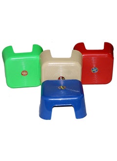 Nagaji Nagaji Unbreakable Stool for Kitchen and Bathroom Plastic Stool Multi Pack of 2  - Image 3