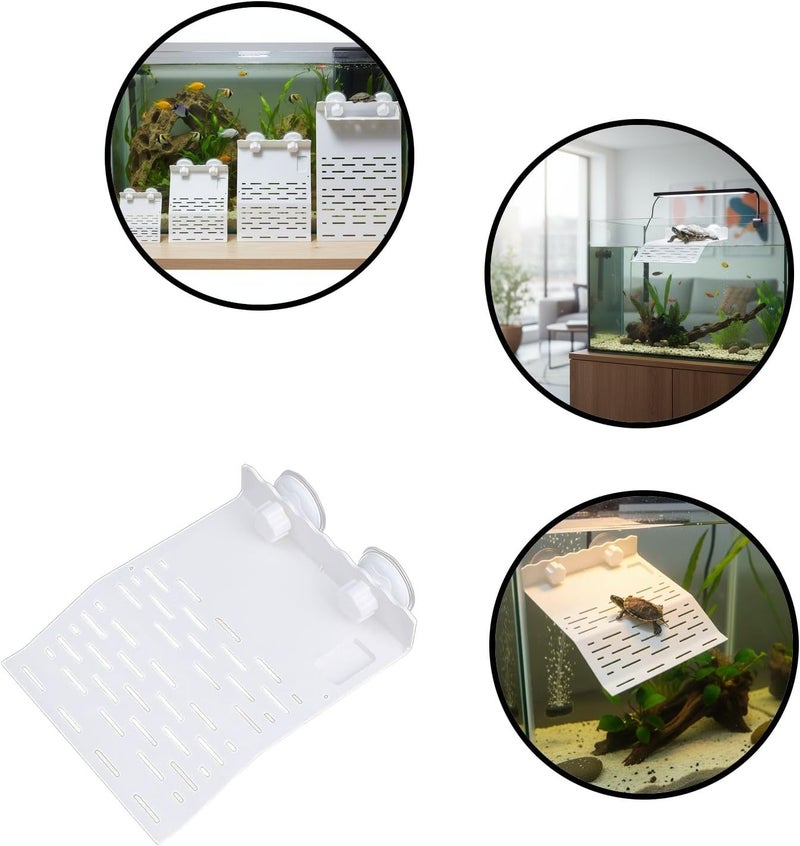 Turtle Basking Platform for Aquarium Tanks with Strong Suction Cup Mount and Non-Slip Surface - Image 4