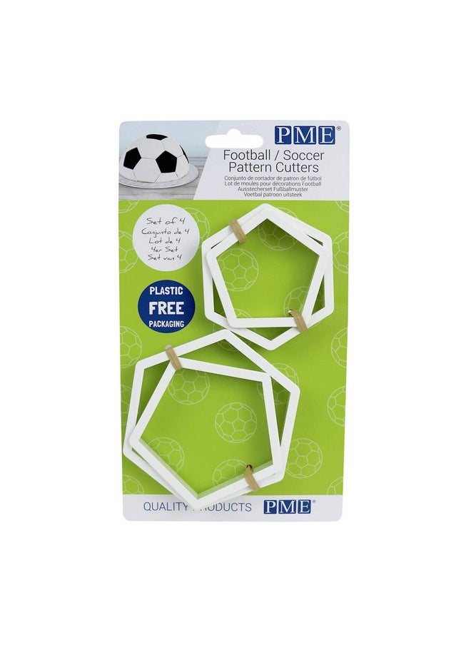 PME Football/Soccer Pattern Cutters, Standard, White  - Image 1